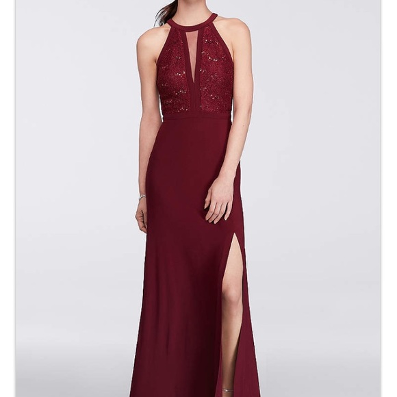 David's Bridal Dresses & Skirts - Merlot formal dress
